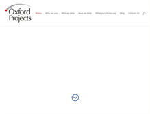 Tablet Screenshot of oxfordprojects.co.uk